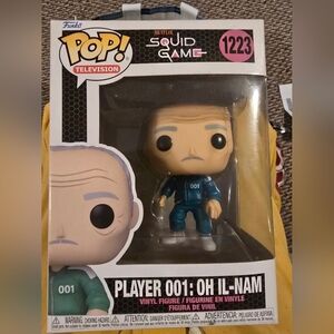 Funko Pop! Squid Game Player 001 in Teal and White